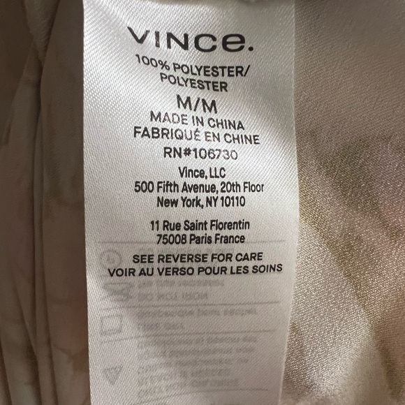 NWT Vince Floral Crushed Cap Sleeve Dress - Picture 11 of 11